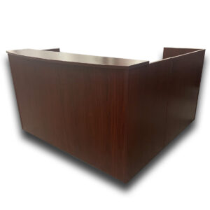 Used 71" W L-Shape Reception Desk - LH This left-handed L- shape reception workstation provides an efficient check in layout with an elevated transaction counter and built in storage, ideal for front office and lobby areas. L-shaped configuration Transaction counter for guest interaction Hanging Box file pedestal and box, box, file pedestal  Integrated cable grommet Dimensions:  Desk: 71" W x 29"D x 42 1/2" H  Return: 42" W x 24" D x 41"H  Perfect for offices, executive suites, and collaborative workspaces.