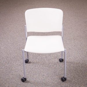Gallery White Vinyl Task Chair by Kimball