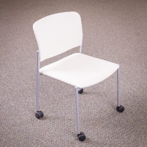 Gallery White Vinyl Task Chair by Kimball