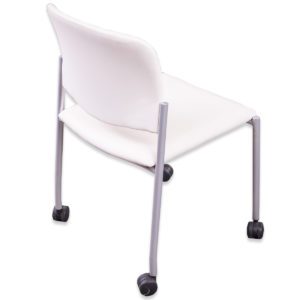 Gallery White Vinyl Task Chair by Kimball
