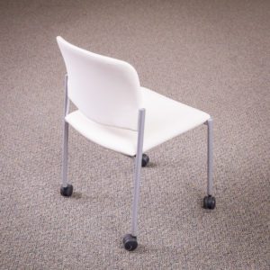 Gallery White Vinyl Task Chair by Kimball
