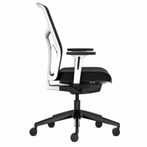 Gallery AIS Chelsea 5100 Task Chair W/ White Frame 3D Arm, Integrated Lumbar (New-In-Box)