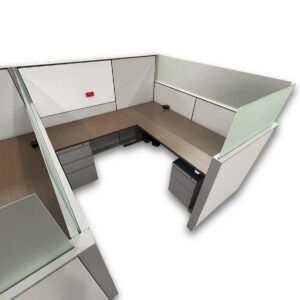 Gallery Used 6'x6' Herman Miller Canvas 6x6 Cubicle Workstation W/ Height Adjustable Desk (Priced Per Seat)