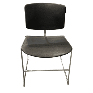 Steelcase Max-Stacker Black Sled Base Chair W/ No Arms