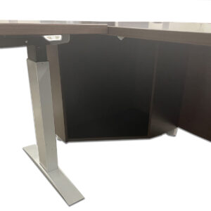 Gallery Used National Epic 72" W L-Shape Desk W/ 48" W Sit-Stand Return – Espresso - LH
