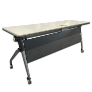 Gallery Used 72"W Flip-Top Training Table With Power