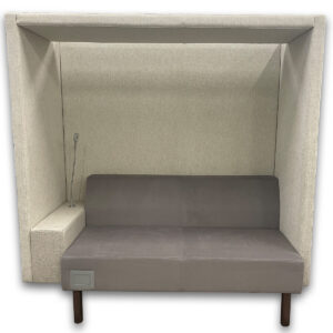 Gallery Used 66" W Kimball Upholstered Privacy Booth Seating - Modified Grommet Back