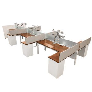 Gallery Used Steelcase L-Shape Workstation - Answer Fence (Priced Per Seat)
