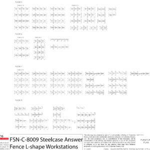 Gallery Used Steelcase L-Shape Workstation - Answer Fence (Priced Per Seat)