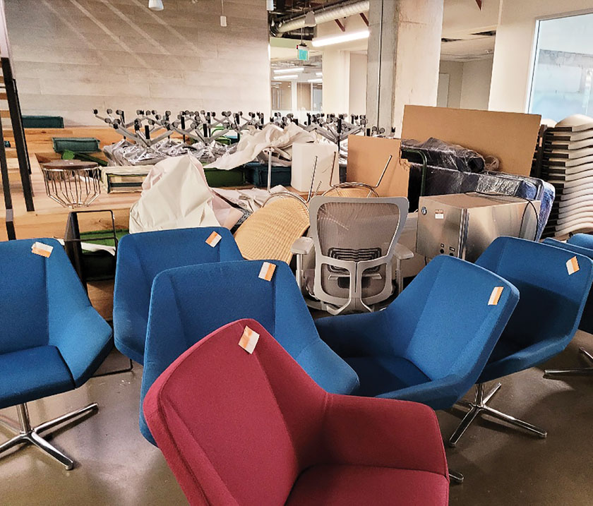 Office Furniture Liquidation & Facility Decommission in Irving, TX
